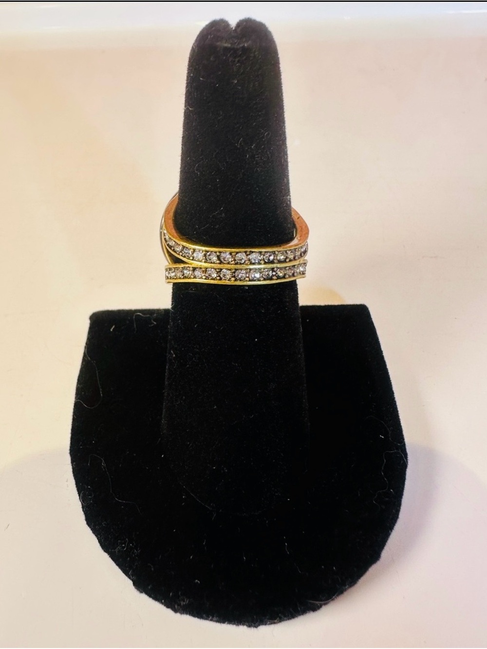 Kurt Geiger Octavia Emerald Green Center Crystal Halo Ring NWT - Picture 5 of 10